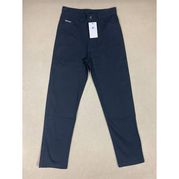 Nike Pants Adult 28 Black SB Ishod Wair Skateboard Straight‎ Leg Swoosh Mens - Picture 1 of 15